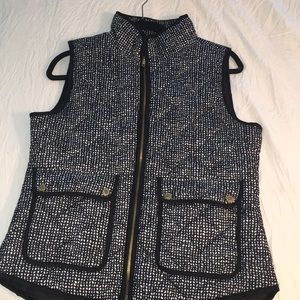 Black and white spotted vest